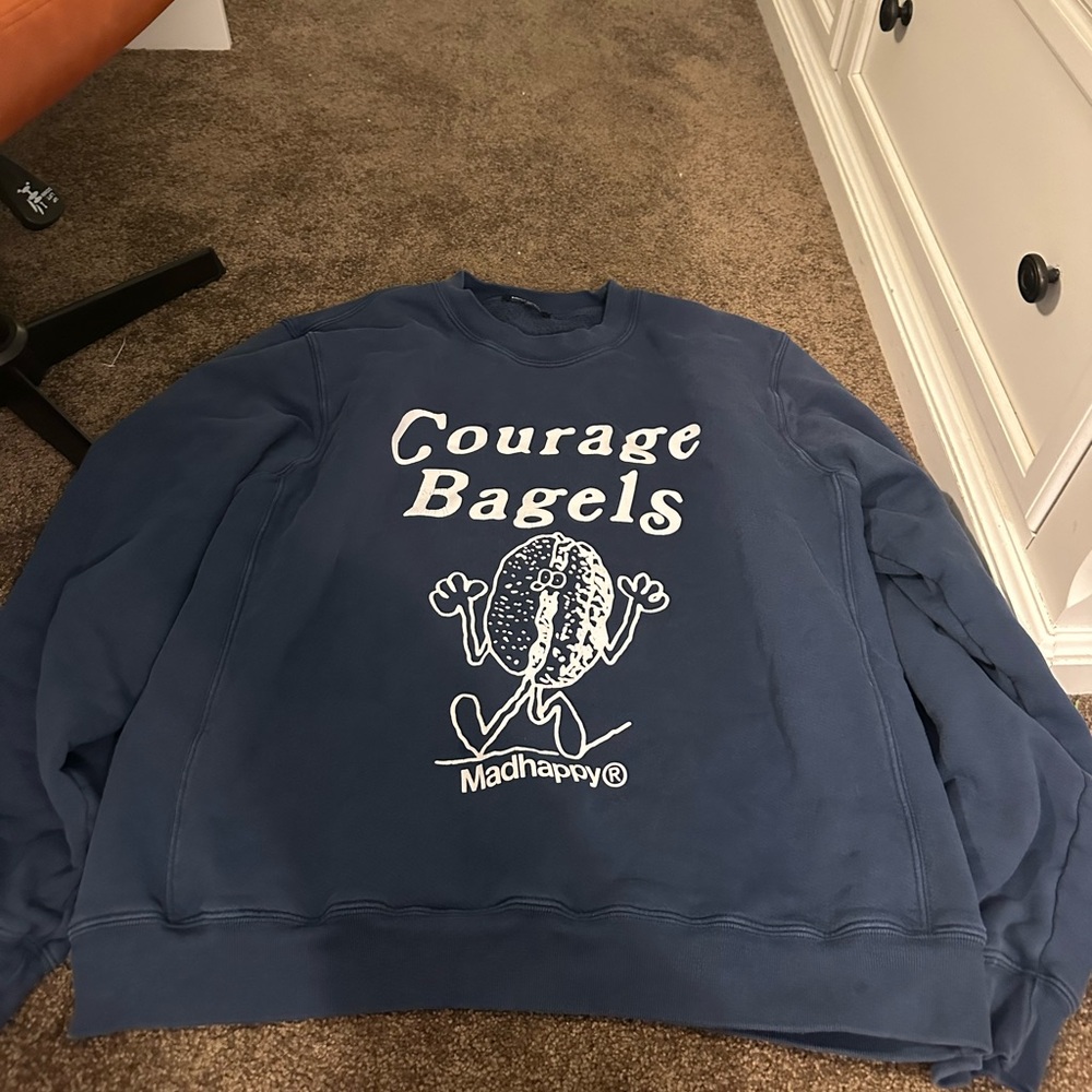 Madhappy x courage bagels crewneck